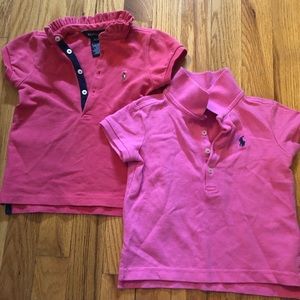 Shades of pink VGUC 3/3T RL Polo Bundle